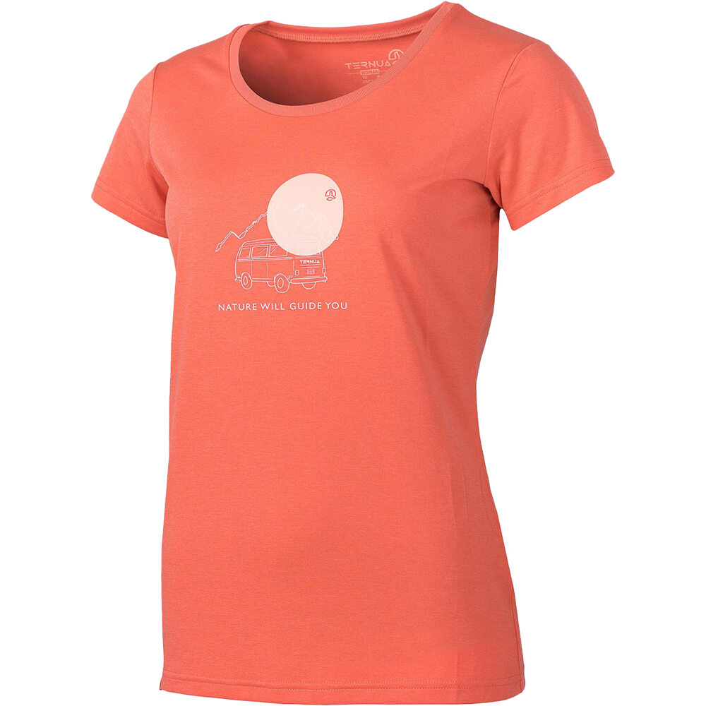 Ternua camisa montaña manga corta mujer LOGNA 3.0 W vista frontal