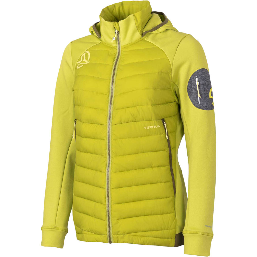 Ternua chaleco outdoor mujer YUKKON 2.0 HYBRID JKT W vista frontal