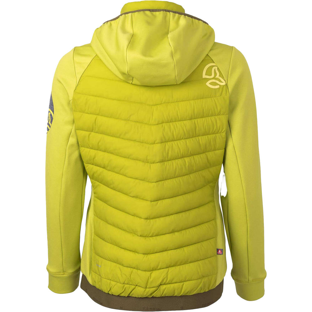 Ternua chaleco outdoor mujer YUKKON 2.0 HYBRID JKT W vista trasera