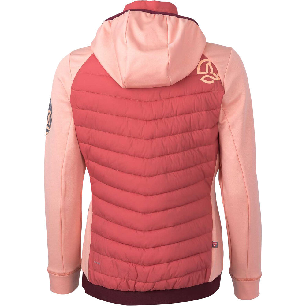 Ternua chaleco outdoor mujer YUKKON 2.0 HYBRID JKT W vista trasera