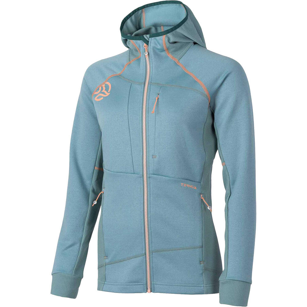 Ternua chaqueta impermeable mujer SAKKETA 2.0 HOOD JKT W vista frontal