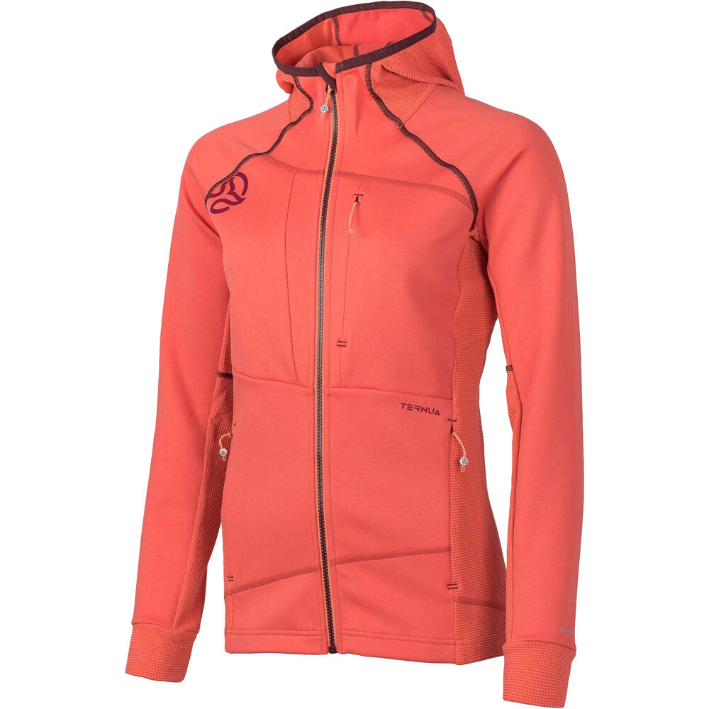 Ternua chaqueta impermeable mujer SAKKETA 2.0 HOOD JKT W vista frontal