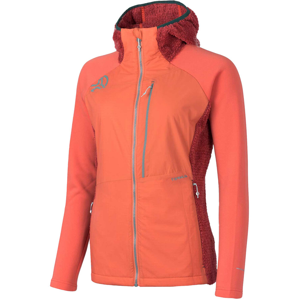 Ternua chaqueta outdoor mujer KIMOA HYBRID JK W vista frontal