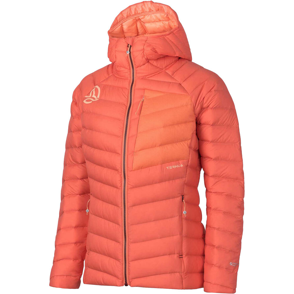 Ternua chaqueta outdoor mujer VILMAN 2.0 HOOD DOWN JKT W vista frontal