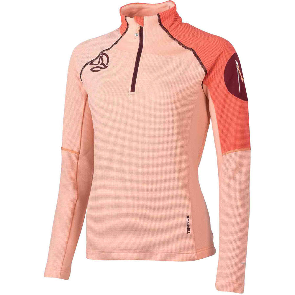 Ternua forro polar mujer LEMIKA 1/2 ZIP W vista frontal