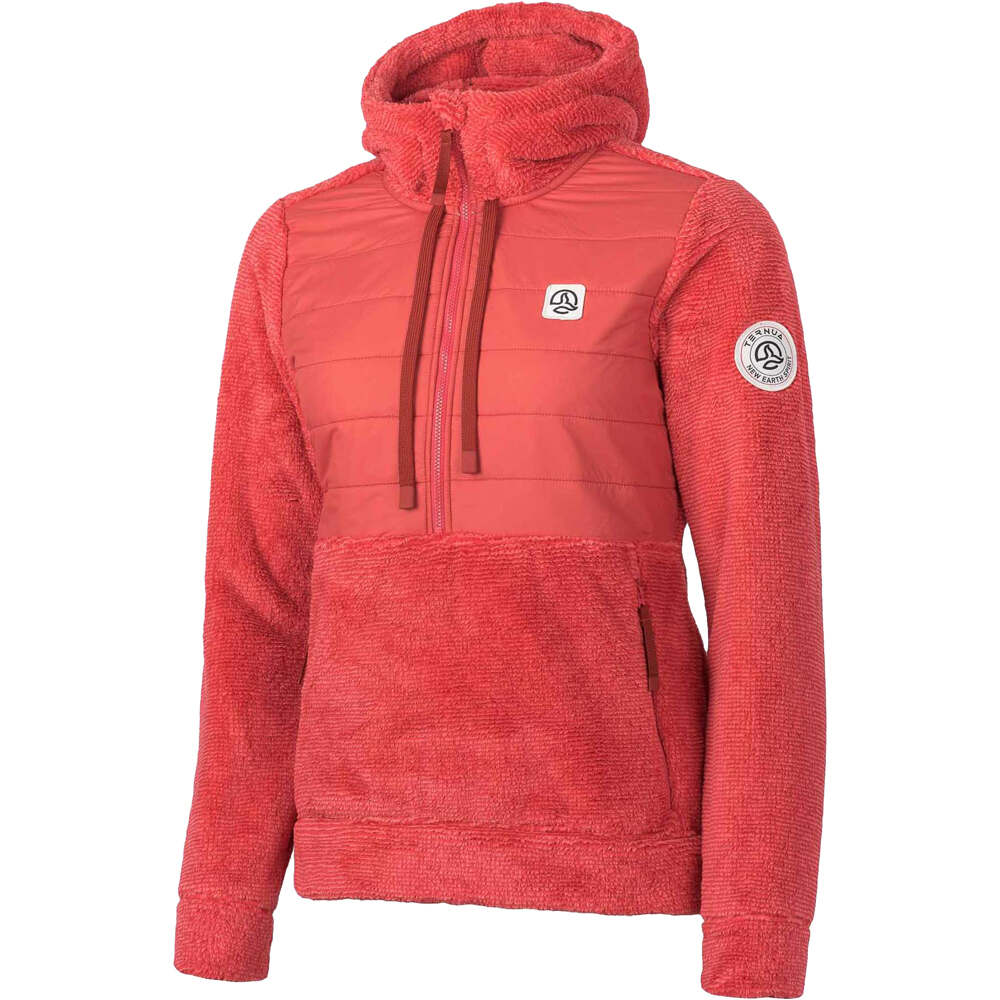 Ternua Sudaderas Montaña Mujer RED COVE TOP W vista frontal