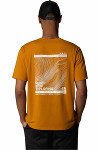 The North Face camiseta montaña manga corta hombre M TOPOGRAPHIC FOUNDATION SS TEE vista trasera