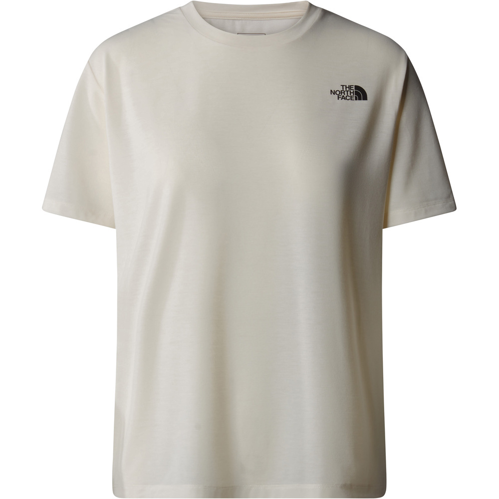 The North Face camiseta montaña manga corta mujer W LINEAR SIDE FOUNDATION SS TEE vista detalle