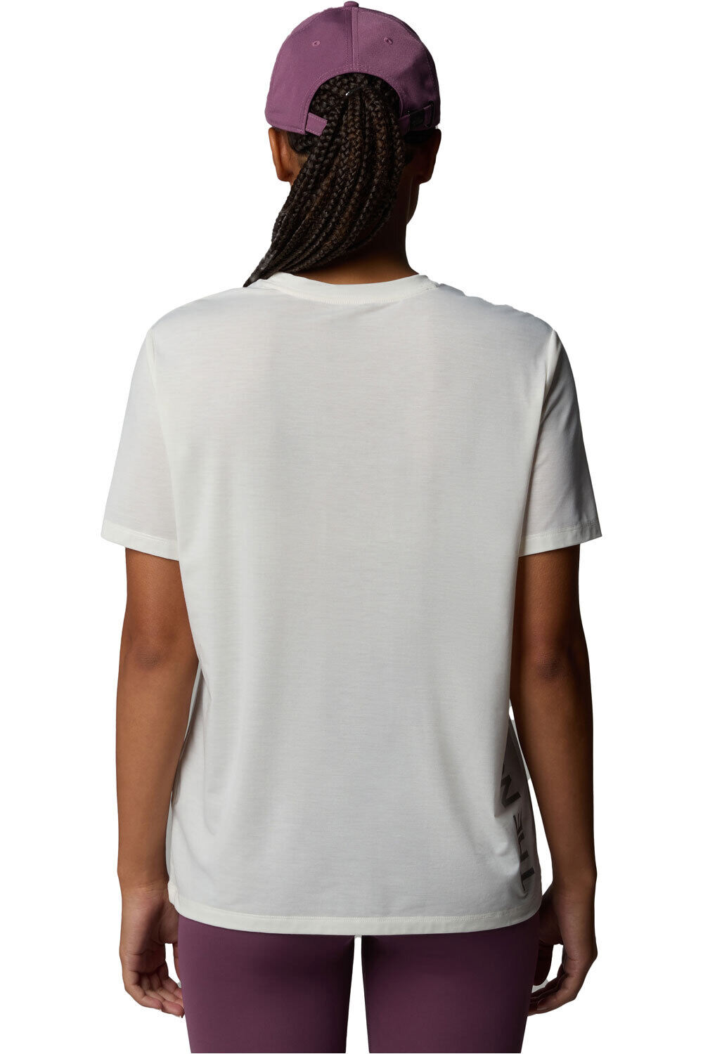 The North Face camiseta montaña manga corta mujer W LINEAR SIDE FOUNDATION SS TEE vista trasera