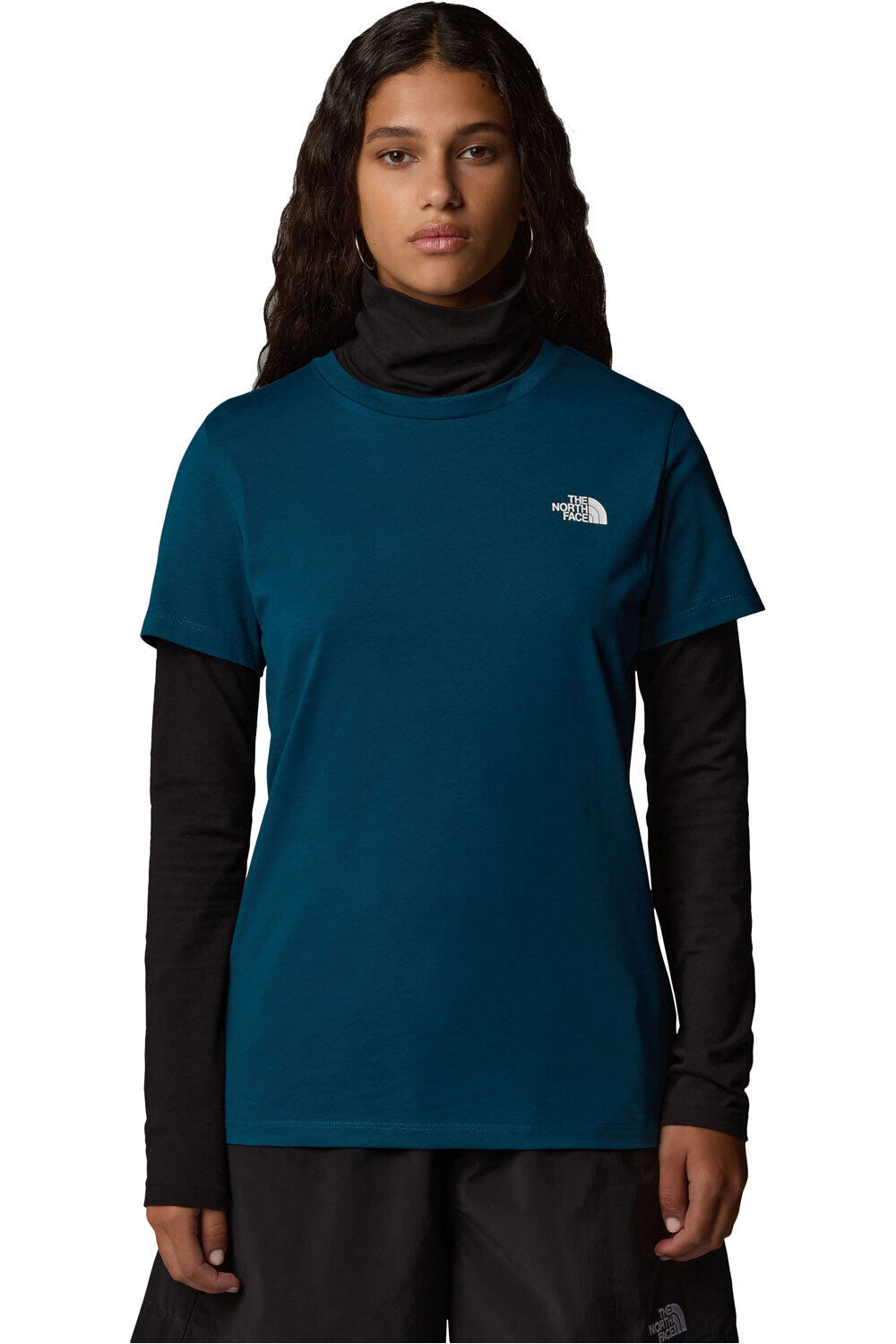 The North Face camiseta montaña manga corta mujer W S/S SIMPLE DOME TEE vista frontal