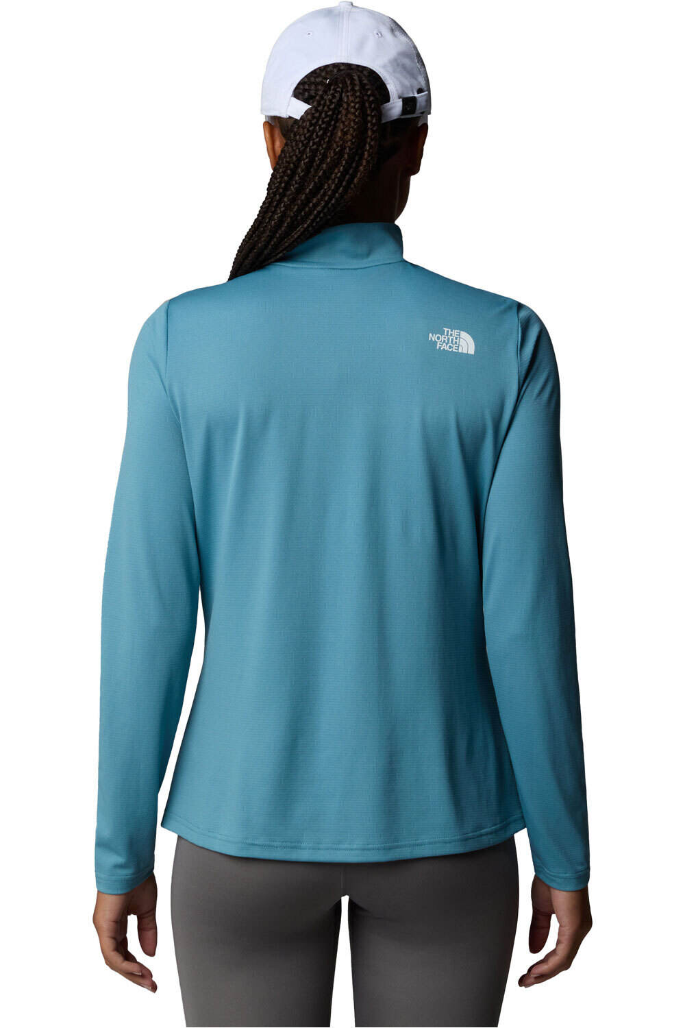 The North Face camiseta montaña manga larga mujer W FLEX 1/4 ZIP GRAPHIC 1 vista trasera