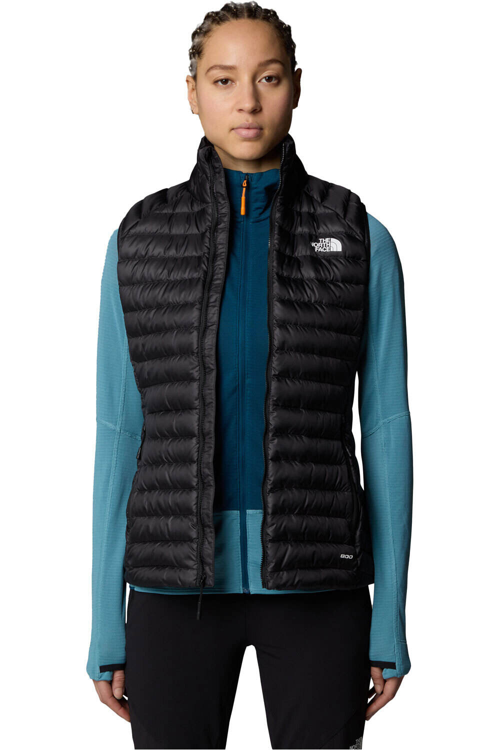 The North Face chaleco outdoor mujer W BETTAFORCA LT DOWN VEST vista detalle