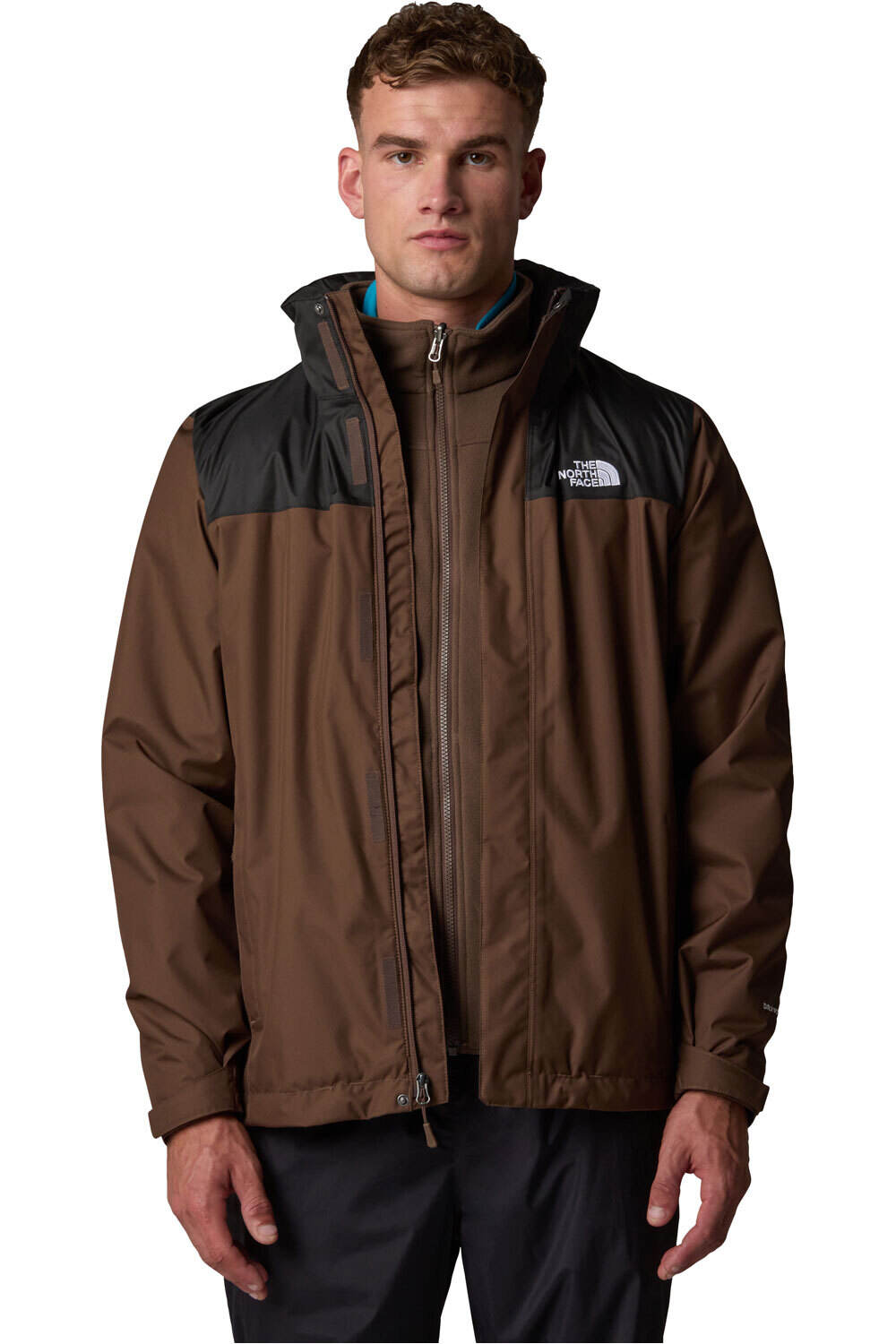 The North Face chaqueta impermeable hombre M EVOLVE II TRICLIMATE JACKET vista frontal