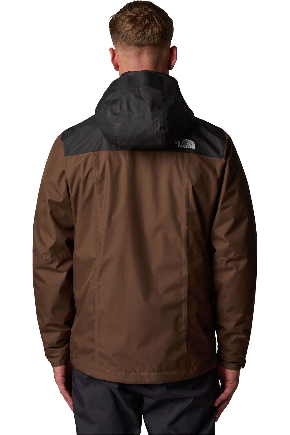 The North Face chaqueta impermeable hombre M EVOLVE II TRICLIMATE JACKET vista trasera