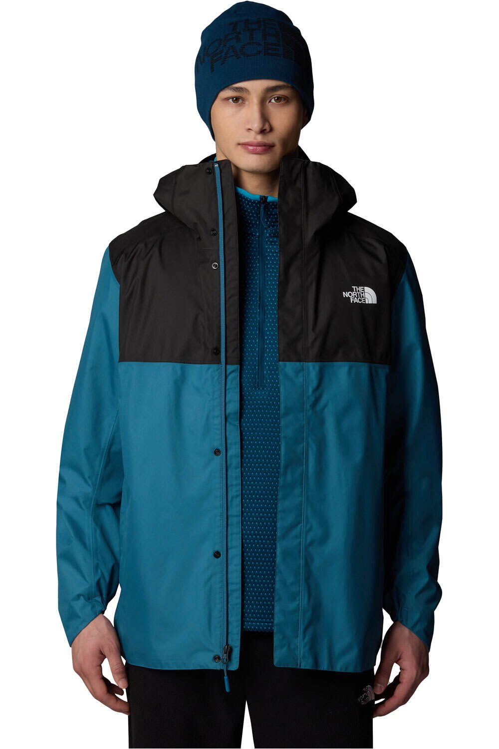 The North Face chaqueta impermeable hombre M QUEST ZIP-IN JACKET vista detalle