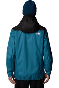 The North Face chaqueta impermeable hombre M QUEST ZIP-IN JACKET vista trasera