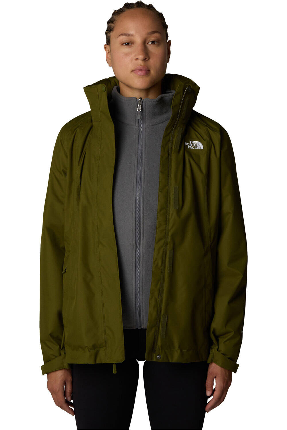 The North Face chaqueta impermeable insulada mujer W EVOLVE II TRICLIMATE JACKET vista frontal