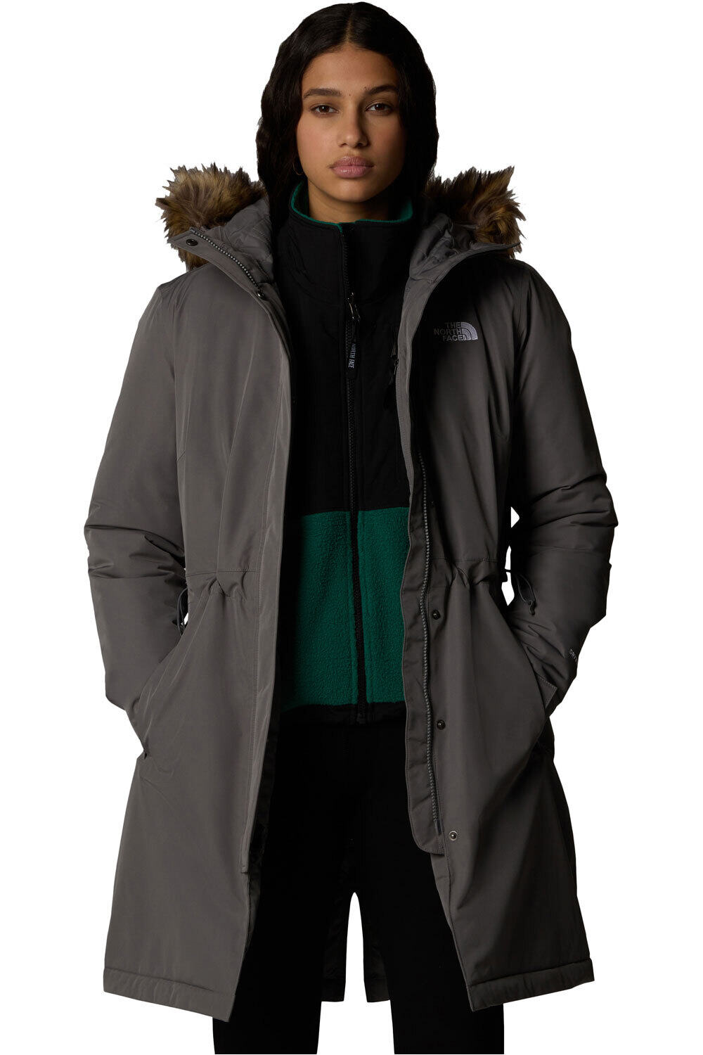 The North Face chaqueta impermeable insulada mujer W ZANECK PARKA vista detalle