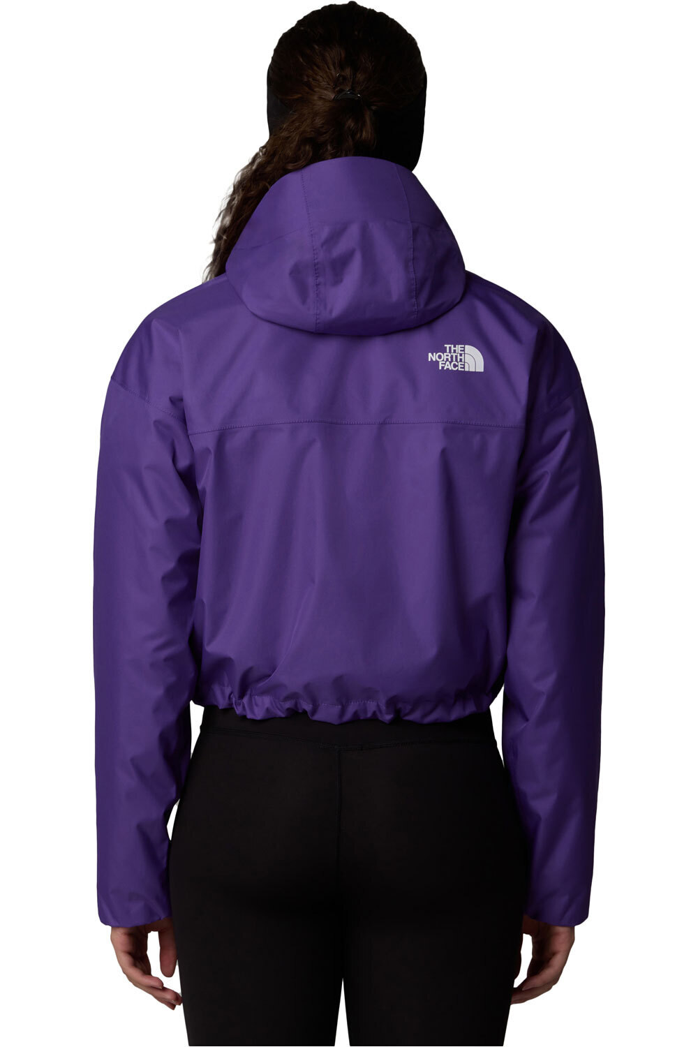 The North Face chaqueta impermeable mujer W CROPPED QUEST JACKET vista trasera