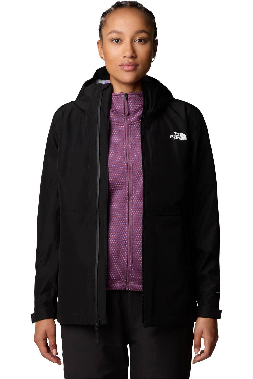 The North Face chaqueta impermeable mujer W DRYZZLE FUTURELIGHT JACKET vista detalle