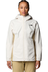 The North Face chaqueta impermeable mujer W QUEST ZIP IN vista frontal