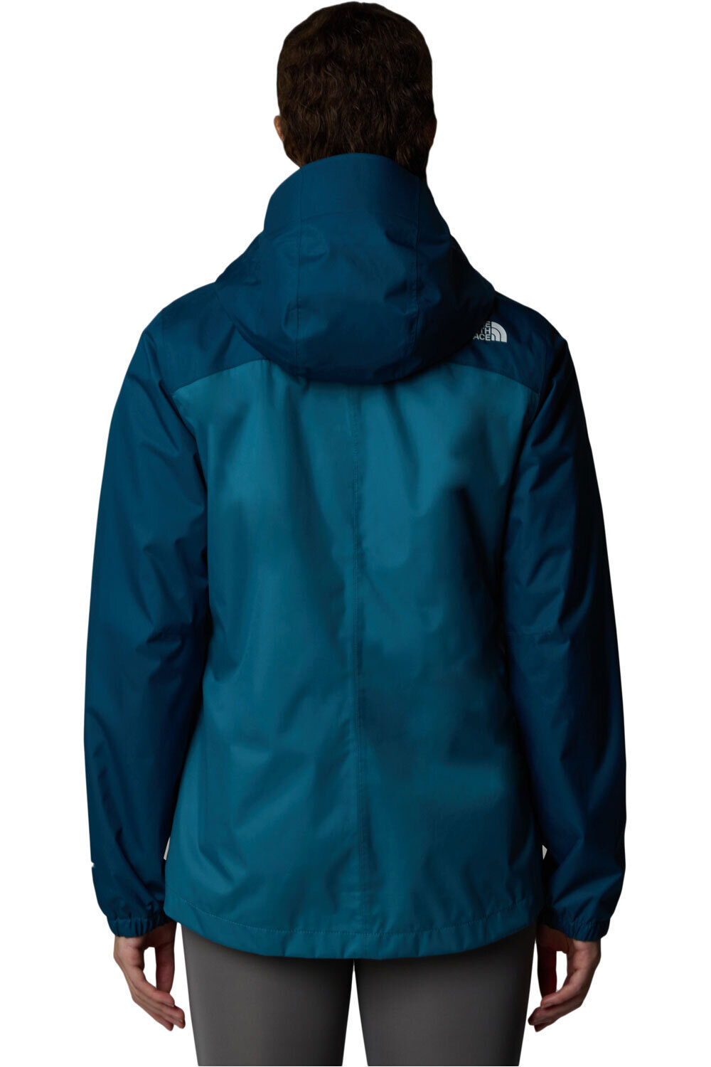 The North Face chaqueta impermeable mujer W QUEST ZIP IN vista trasera