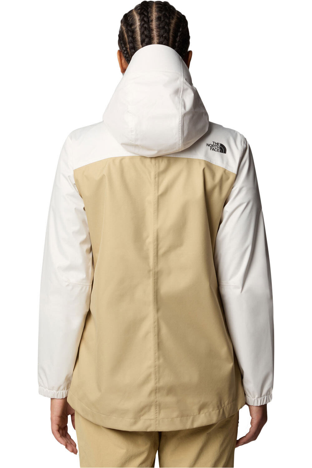 The North Face chaqueta impermeable mujer W QUEST ZIP IN vista trasera