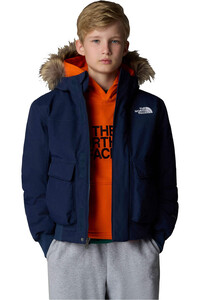 The North Face chaqueta impermeable niño TEEN MCMURDO HOODED JACKET vista frontal