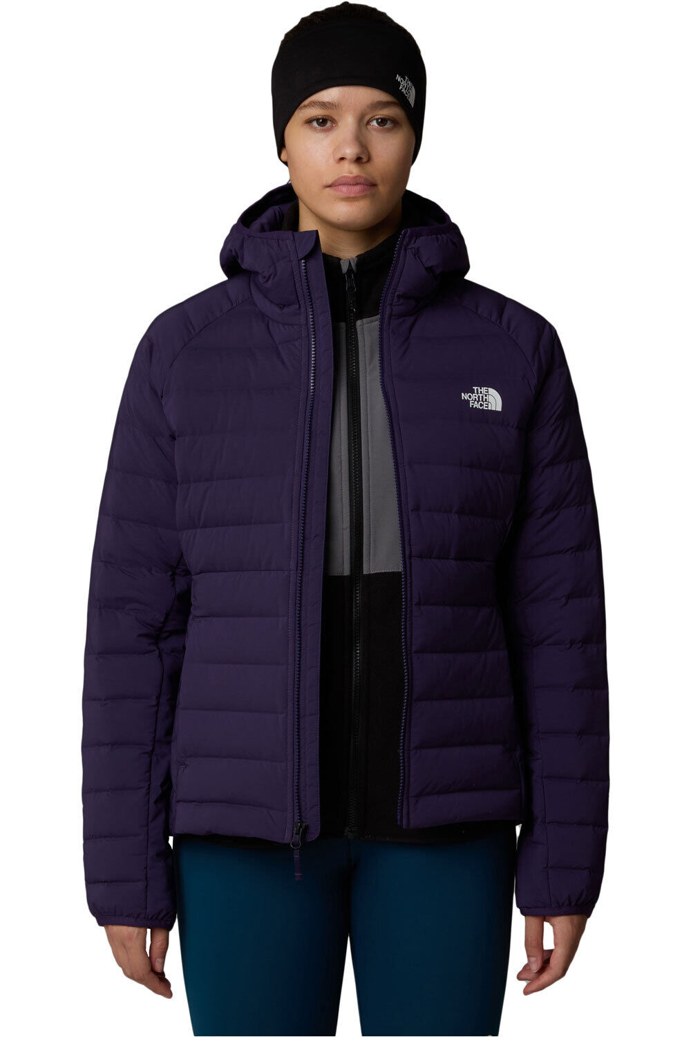 The North Face chaqueta outdoor mujer W BELLEVIEW STRETCH DOWN HOODIE vista detalle