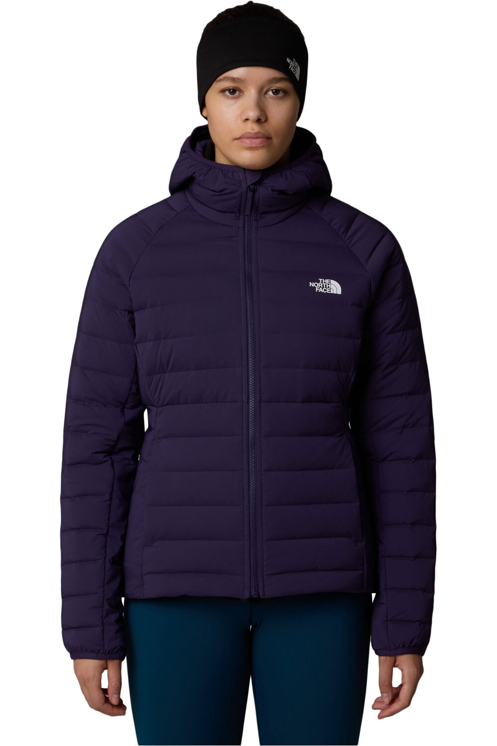 The North Face chaqueta outdoor mujer W BELLEVIEW STRETCH DOWN HOODIE vista frontal