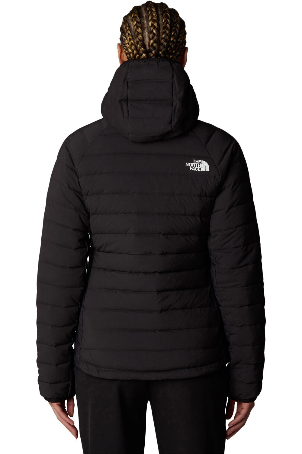 The North Face chaqueta outdoor mujer W BELLEVIEW STRETCH DOWN HOODIE vista trasera