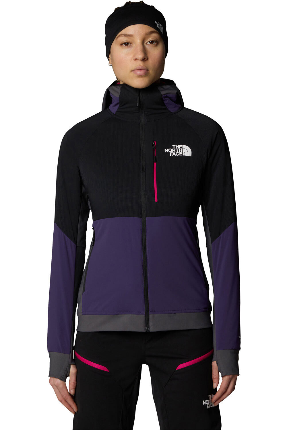 The North Face chaqueta outdoor mujer W BINNTAL HYBRID VENTRIX HOODIE vista frontal