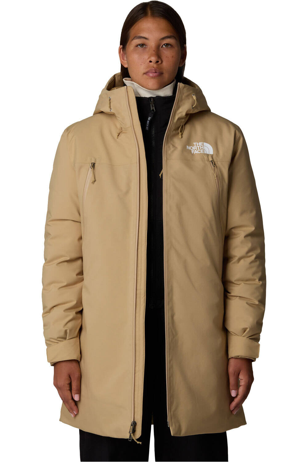 The North Face chaqueta outdoor mujer W MTN RANGE DOWN PARKA vista detalle