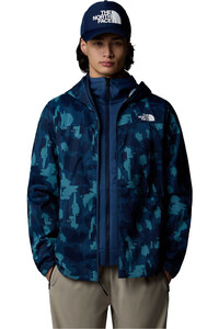 The North Face chaqueta softshell hombre M MA HOODED WIND JACKET PRINT vista detalle