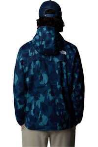 The North Face chaqueta softshell hombre M MA HOODED WIND JACKET PRINT vista trasera