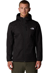 The North Face chaqueta softshell hombre M QUEST HOODED SOFTSHELL vista frontal