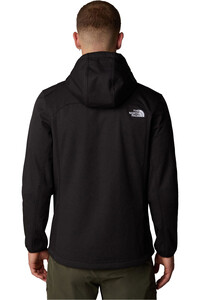 The North Face chaqueta softshell hombre M QUEST HOODED SOFTSHELL vista trasera