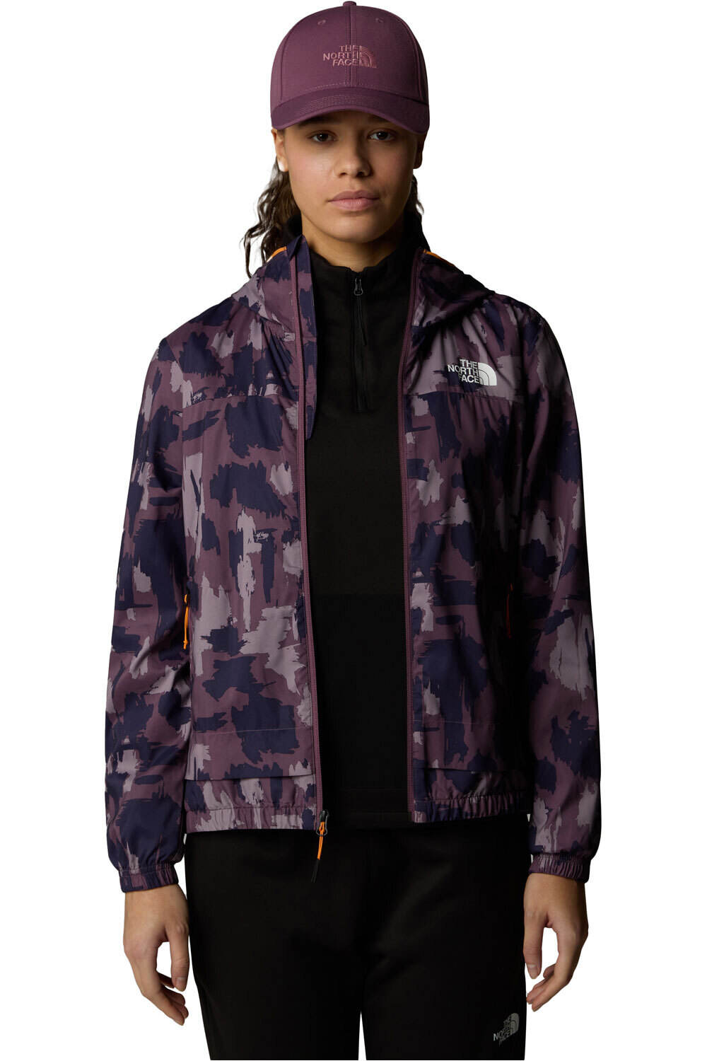 The North Face chaqueta softshell mujer W MA WIND TRACK TOP PRINT vista detalle