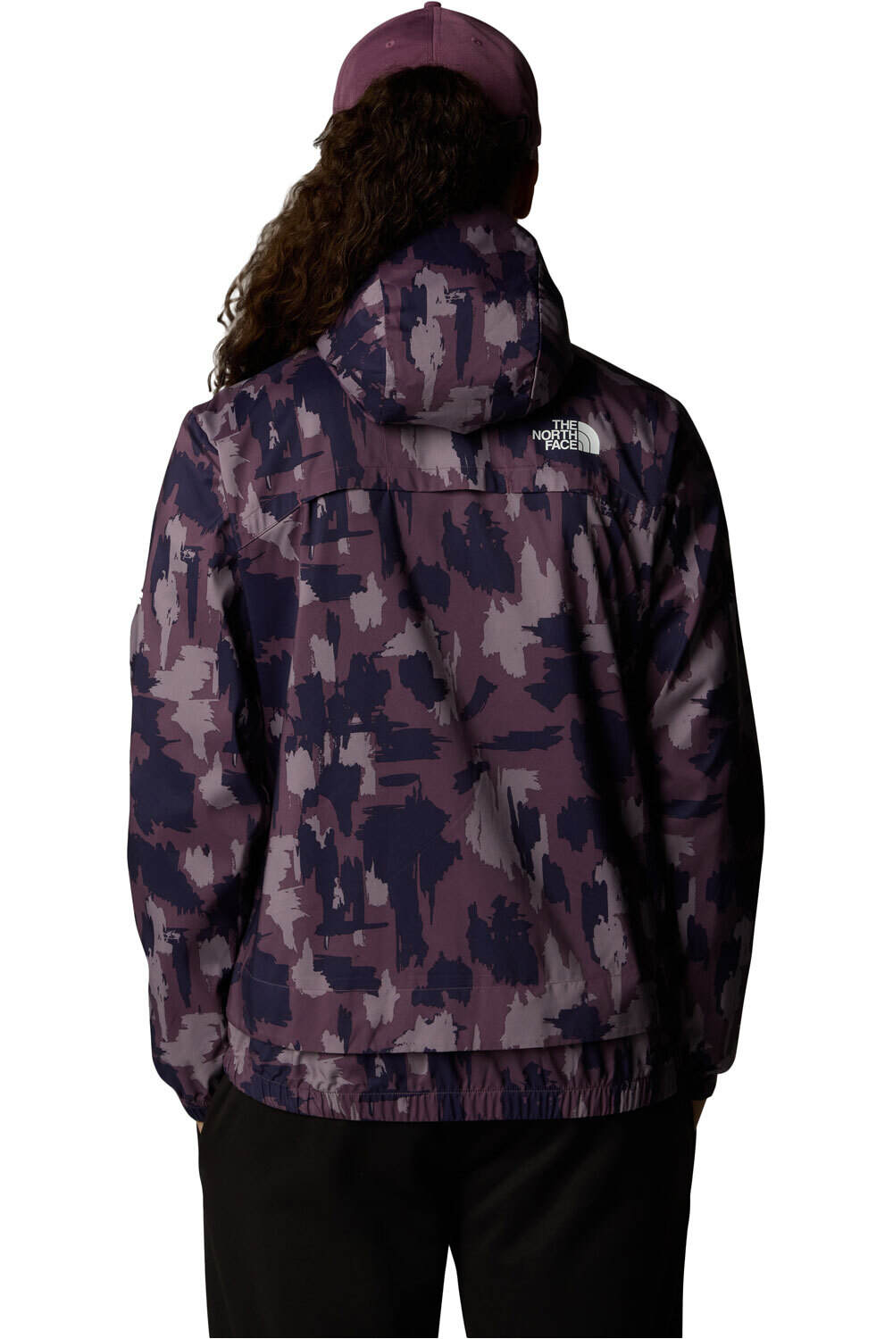 The North Face chaqueta softshell mujer W MA WIND TRACK TOP PRINT vista trasera