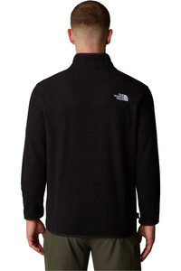 The North Face forro polar hombre M 100 GLACIER 1/4 ZIP vista trasera