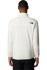 The North Face forro polar hombre M 100 GLACIER 1/4 ZIP vista trasera