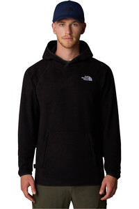 The North Face forro polar hombre M 100 GLACIER HOODIE vista frontal