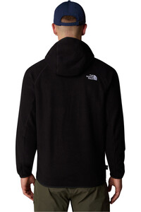 The North Face forro polar hombre M 100 GLACIER HOODIE vista trasera