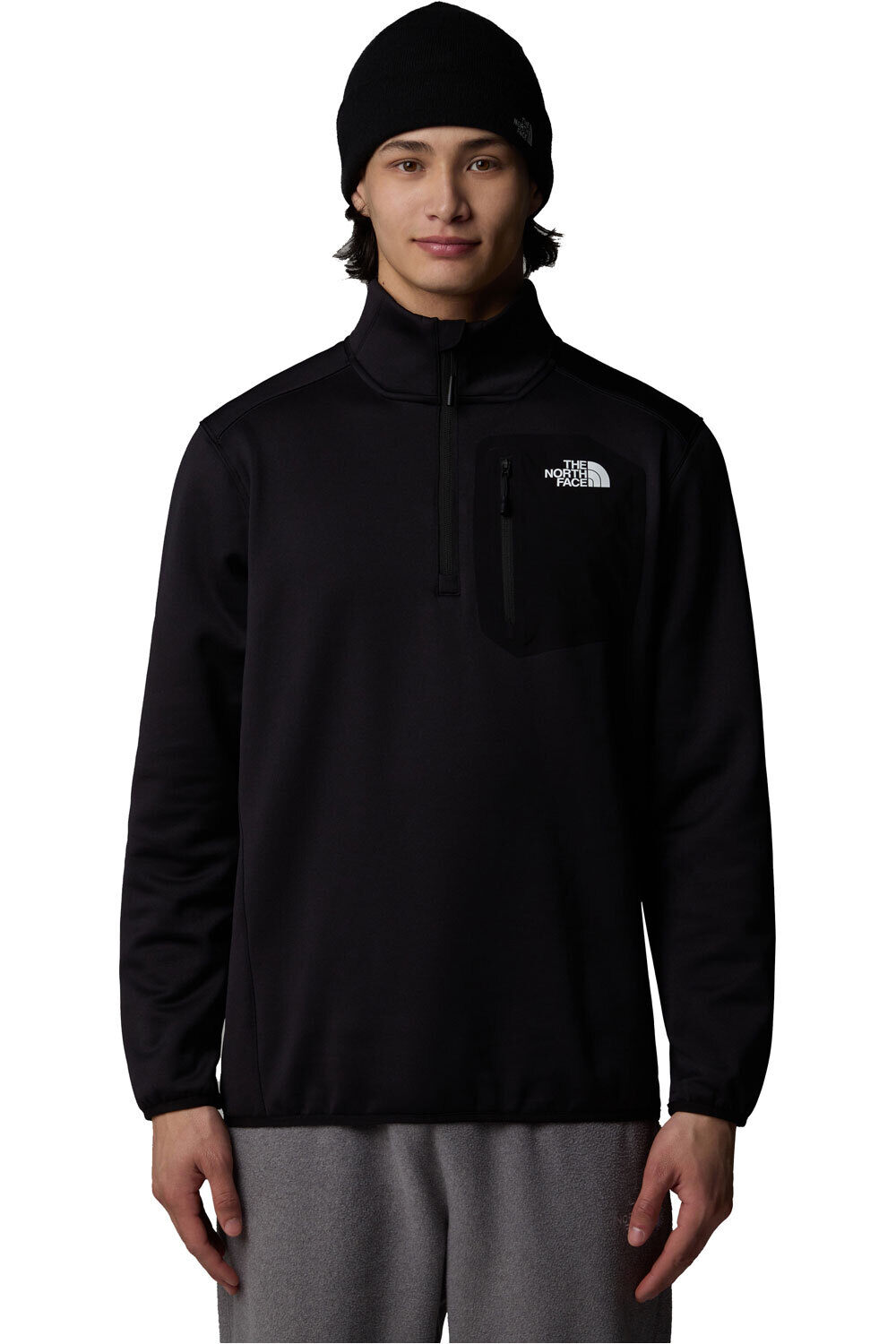 The North Face forro polar hombre M CREST  1/4 ZIP vista frontal