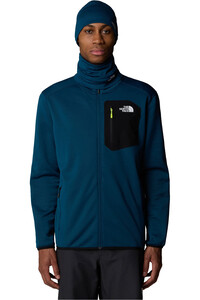 The North Face forro polar hombre M CREST FZ vista frontal