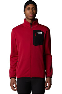 The North Face forro polar hombre M CREST FZ vista frontal