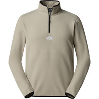 The North Face forro polar hombre M GLACIER 1/4 ZIP - EMBROIDERED LOGO vista detalle