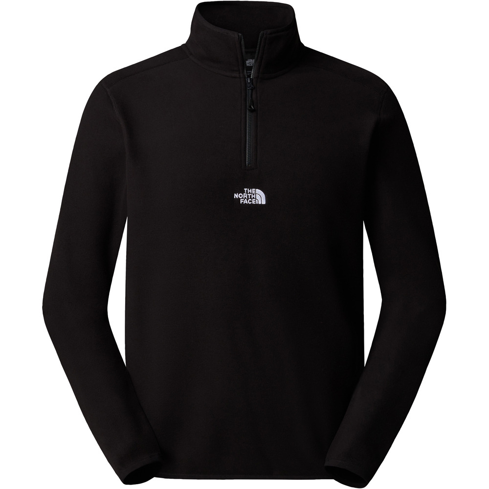 The North Face forro polar hombre M GLACIER 1/4 ZIP - EMBROIDERED LOGO vista detalle