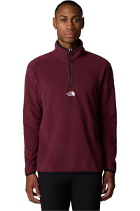 The North Face forro polar hombre M GLACIER 1/4 ZIP - EMBROIDERED LOGO vista frontal