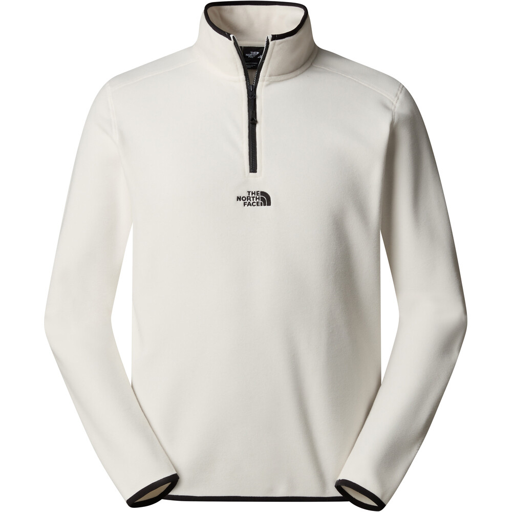 The North Face forro polar hombre M GLACIER 1/4 ZIP - EMBROIDERED LOGO vista frontal